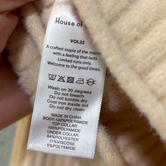 House of Sunny NWT Peggy Double Sailor Collar Cropped Double Zip Cardigan 10 - Picture 12 of 12